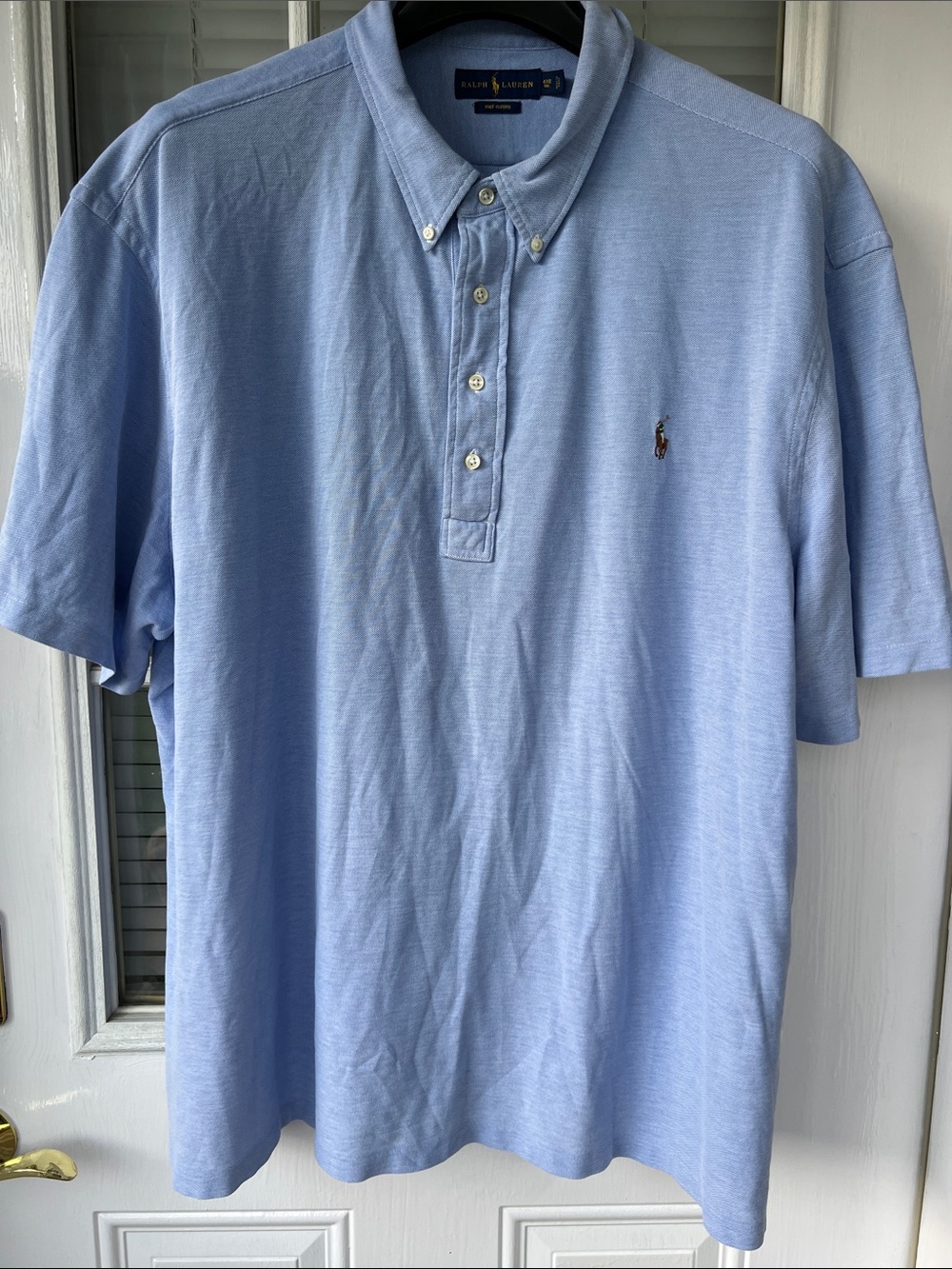 Ralph Lauren Men’s Pale Blue Button-Down Polo